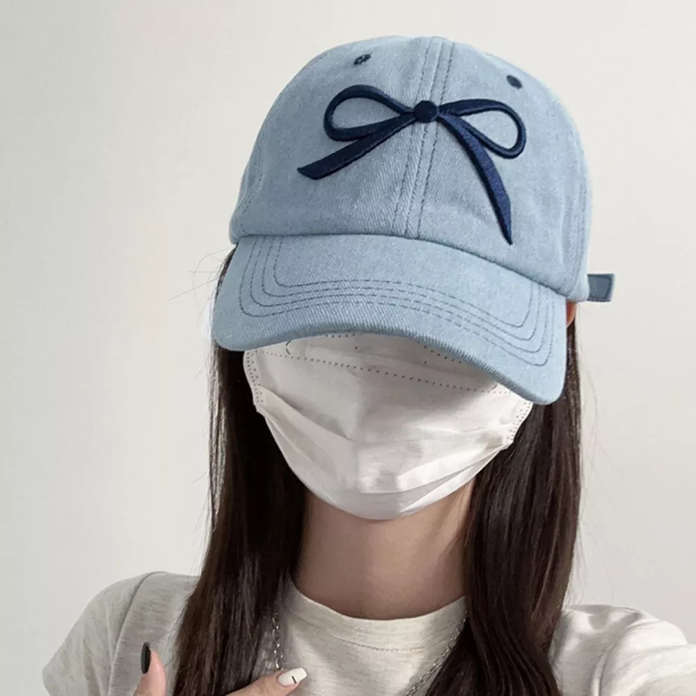 Embroidered Bow Baseball Cap, image 3