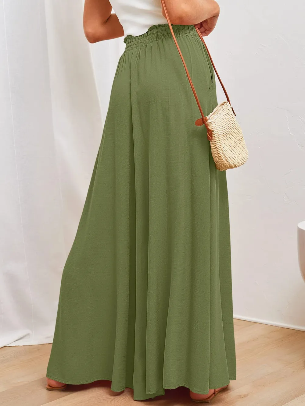 Wide Leg Pants with Pockets, image 5