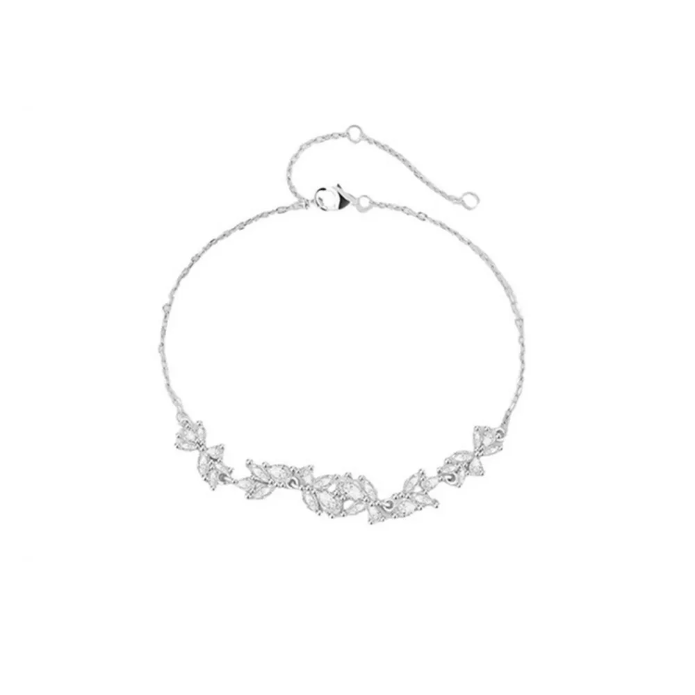 925 Sterling Silver Zircon Wisteria Bracelet, image 6