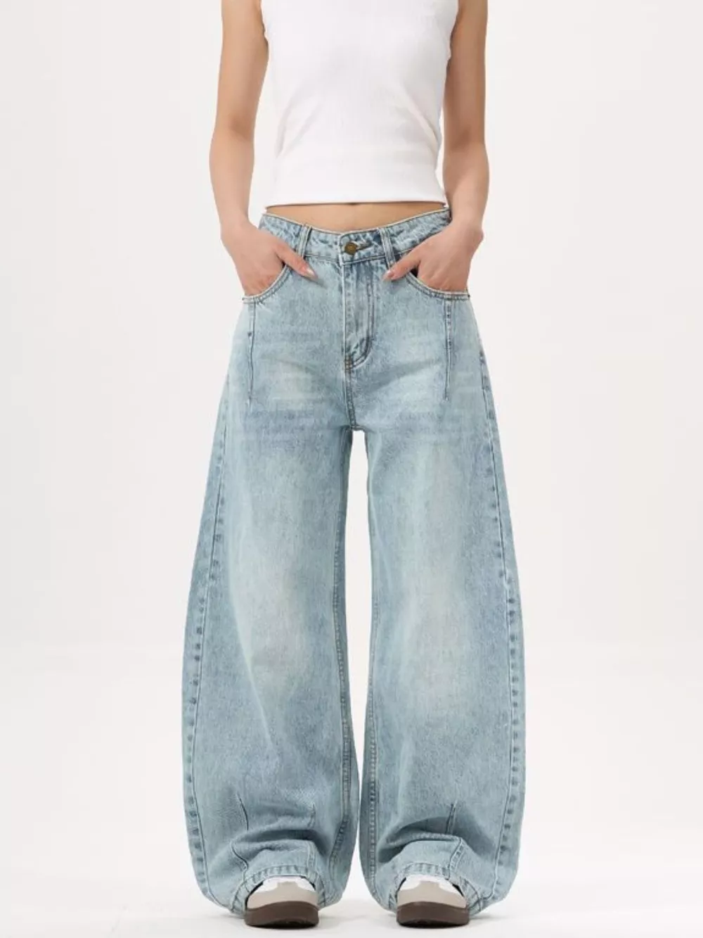 Men's Wide Leg Jeans, image 2