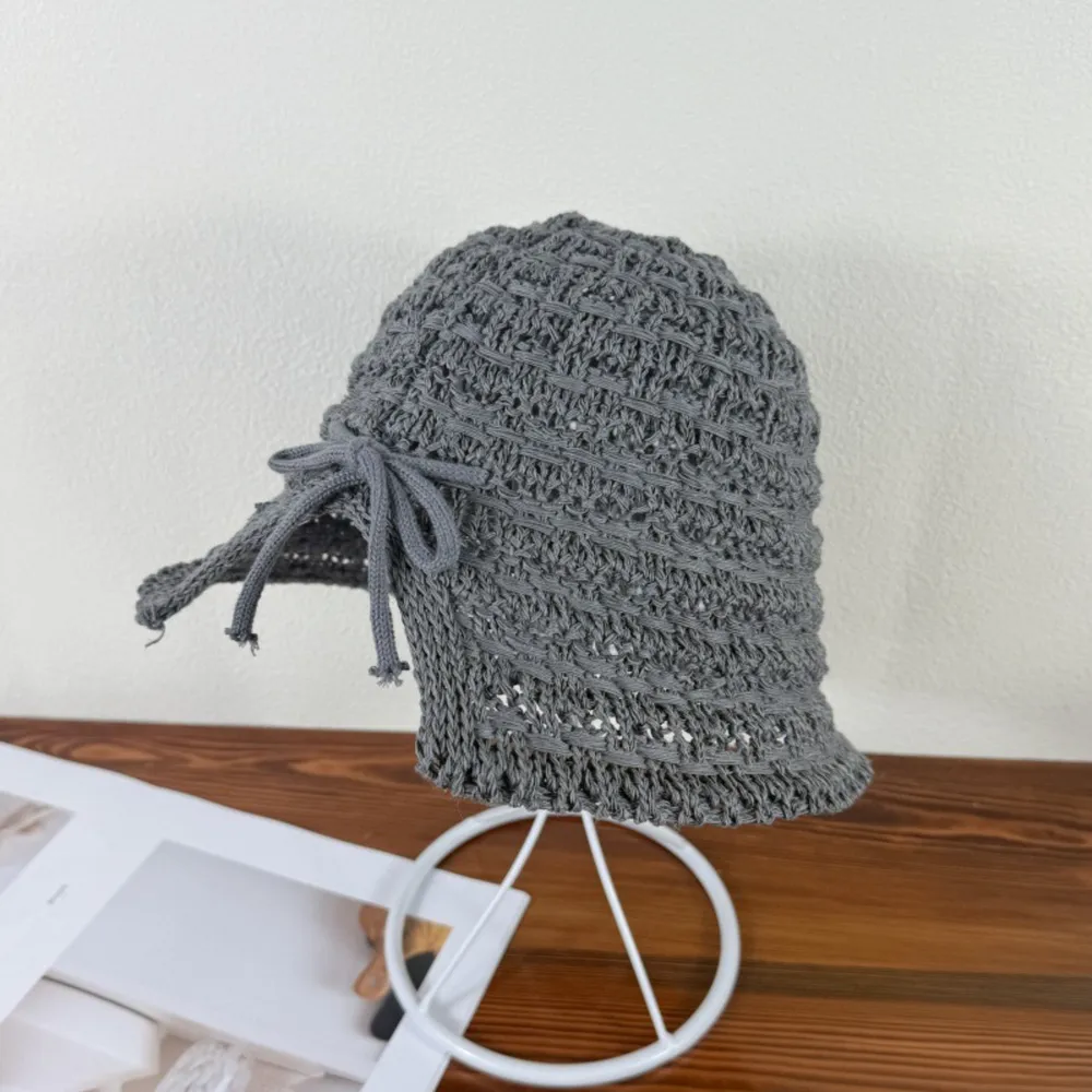 Crochet Bucket Hat with Drawstring, image 7