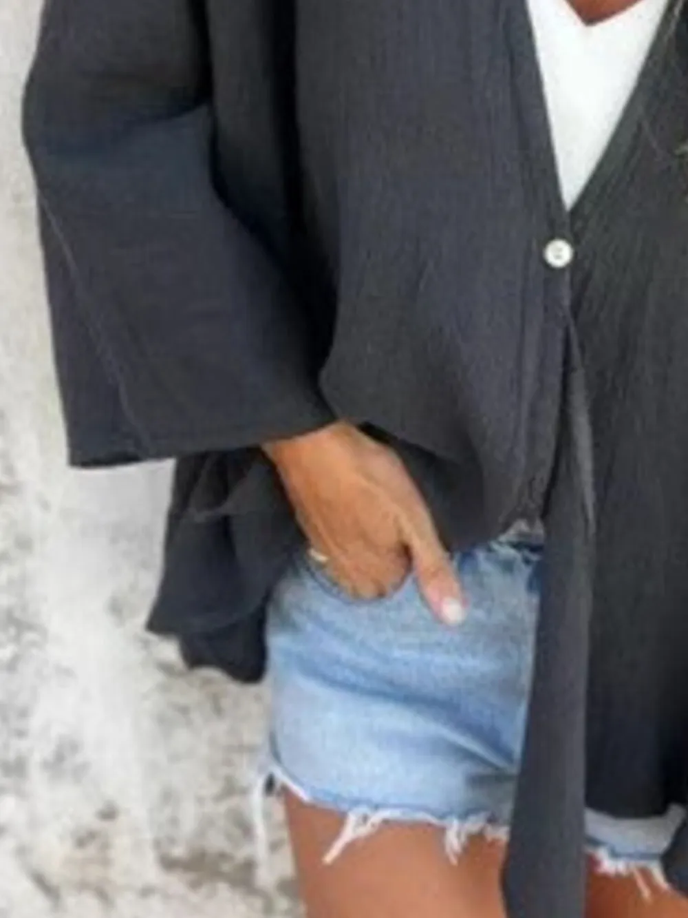 Full Size Oversized Button-Up Cardigan Plus Size, image 14