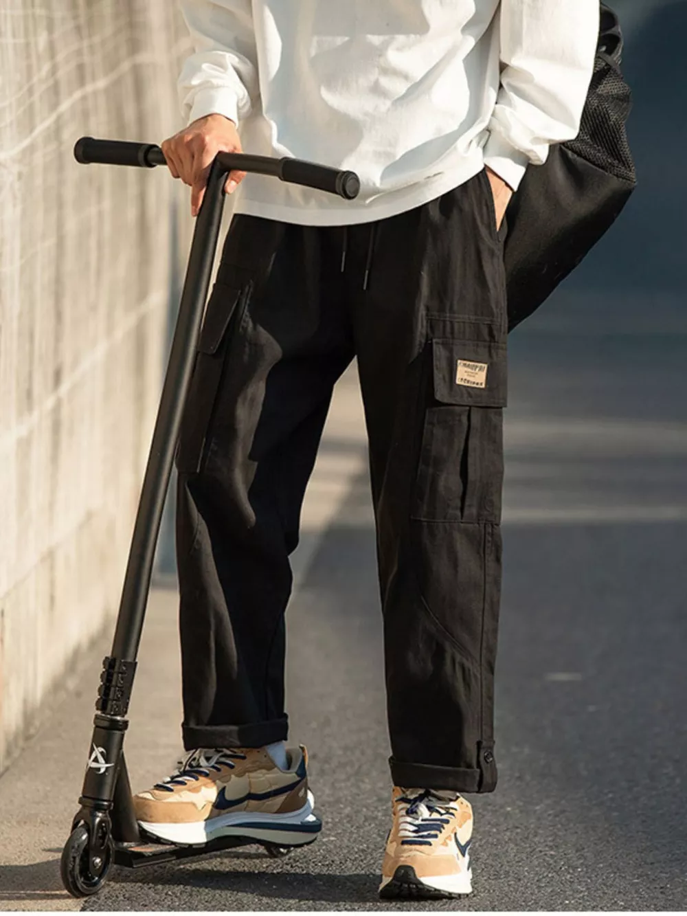 Men's Plus Size Casual Loose Fit Cargo Pants, image 6