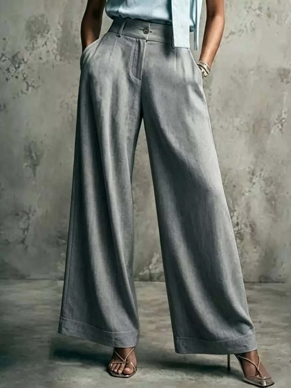 High-Waisted Wide-Leg Pants, image 5