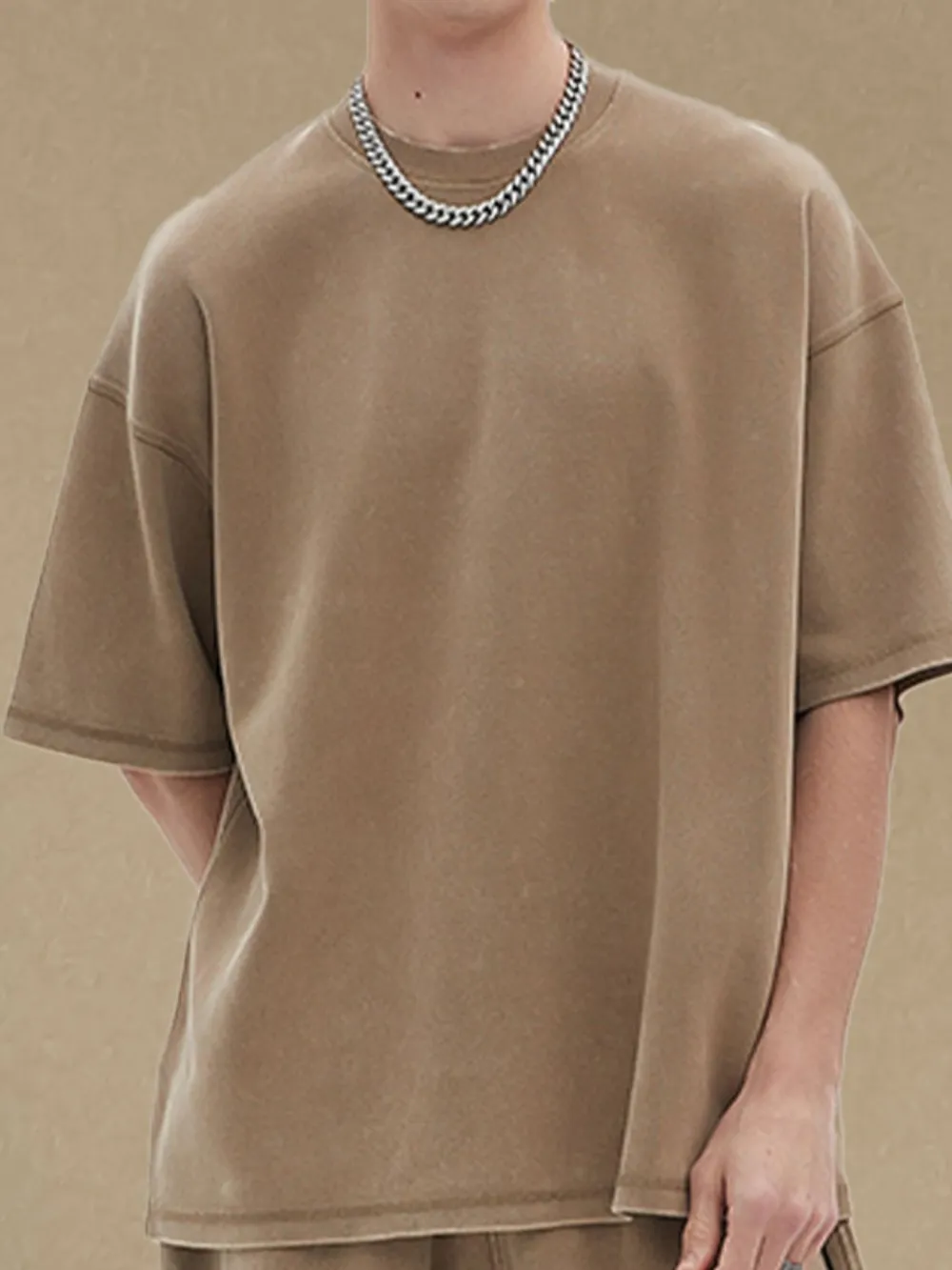 Men's Round Neck Half Sleeve T-Shirt, image 3