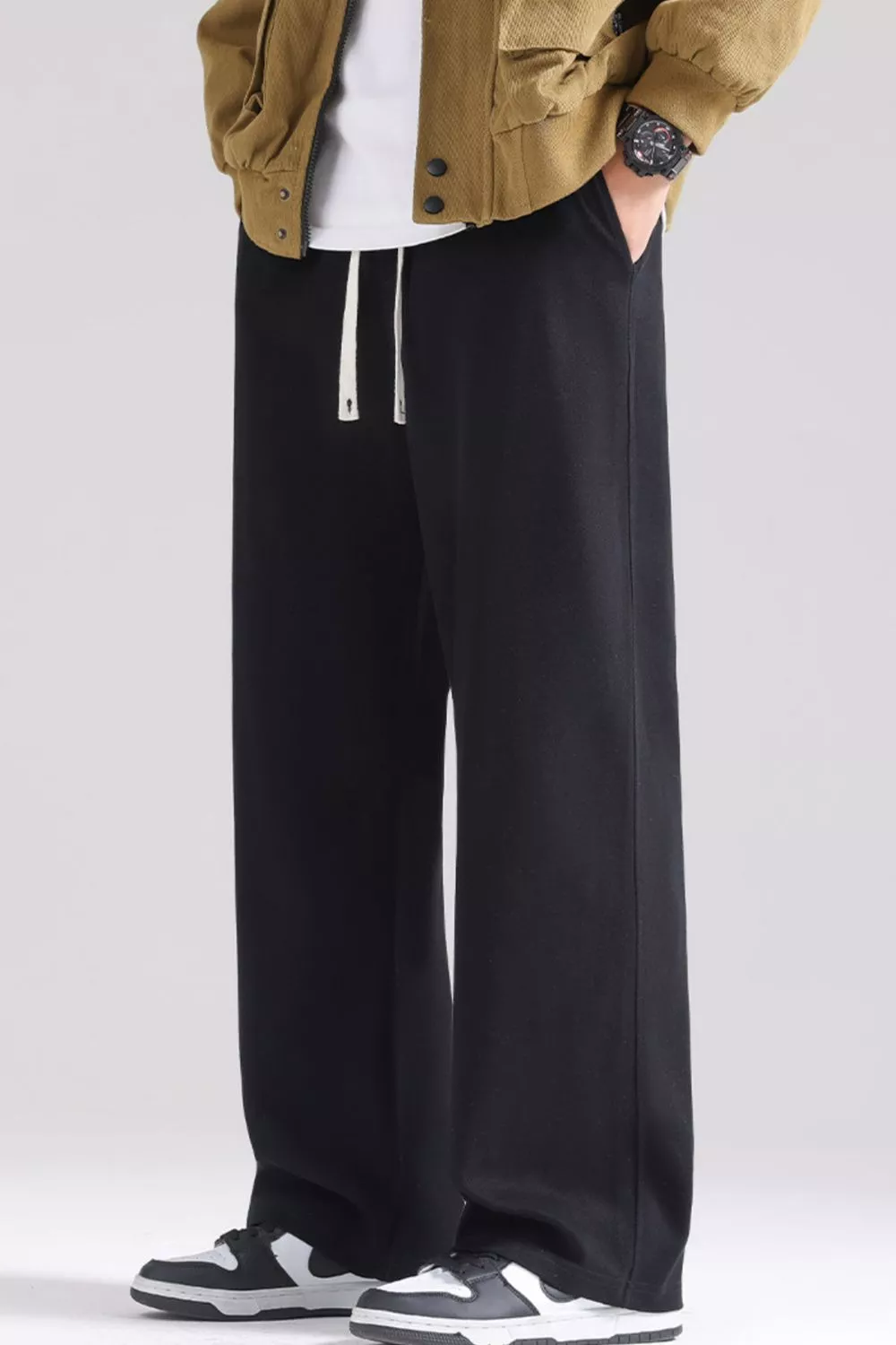 Men's Plus Size Relaxed Fit Drawstring Pants, image 2