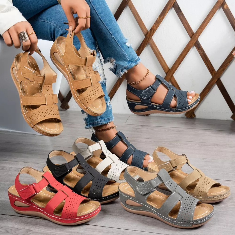 Open Toe Wedge Sandals, image 2