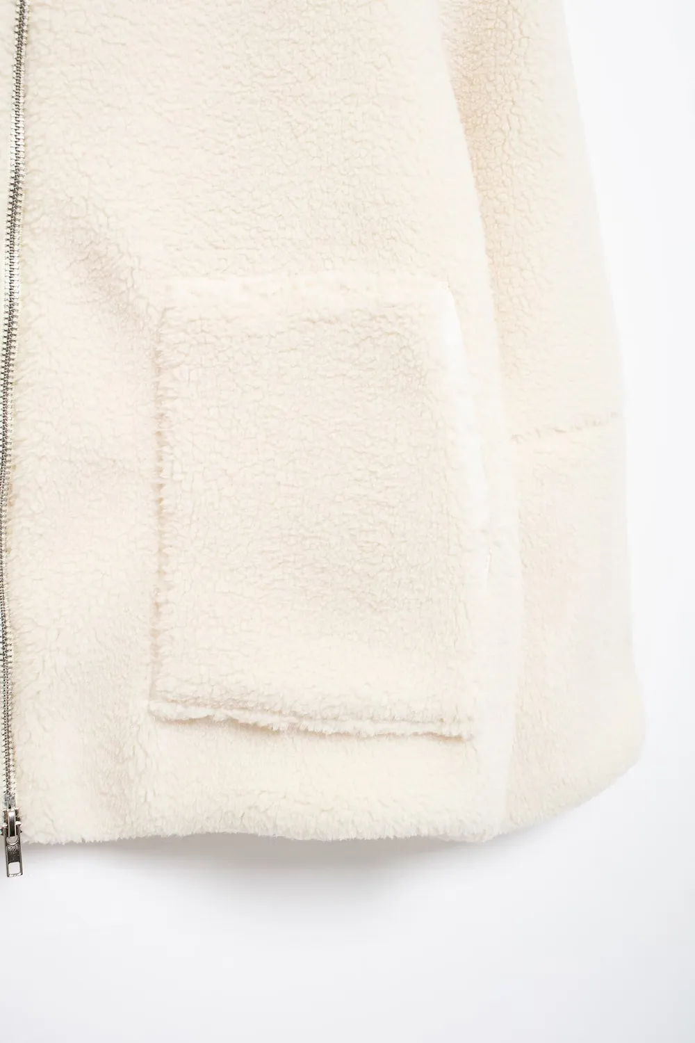Turtleneck Zip Up Long Sleeve Plush Jacket, image 25