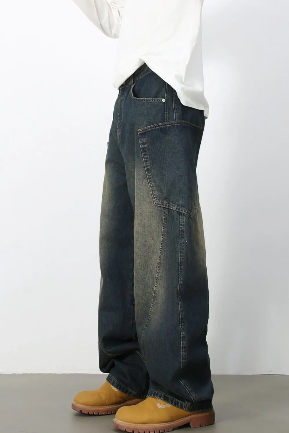 Men's Wide Leg Jeans, image 7