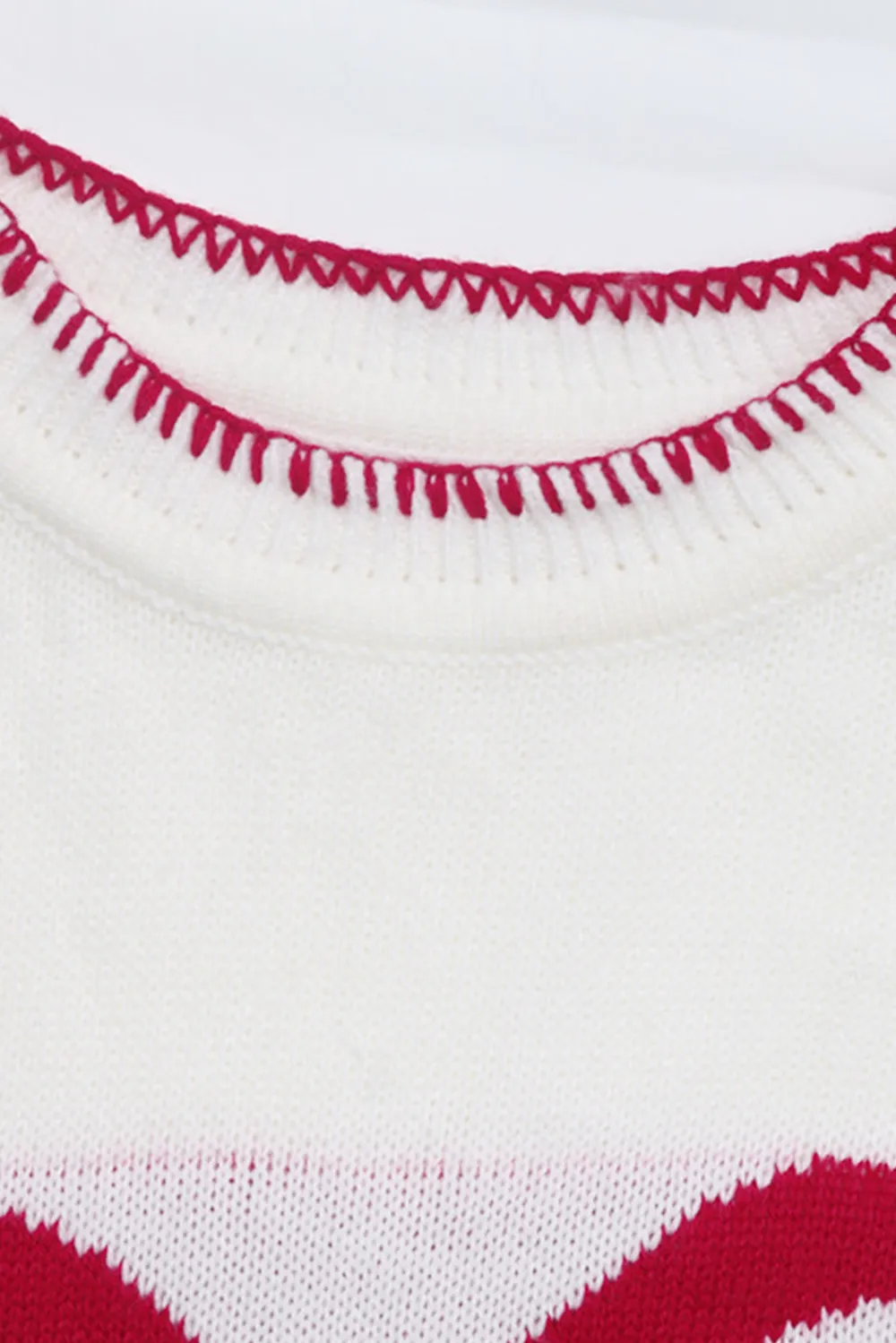 Bow Round Neck Drop Shoulder Sweater, image 4