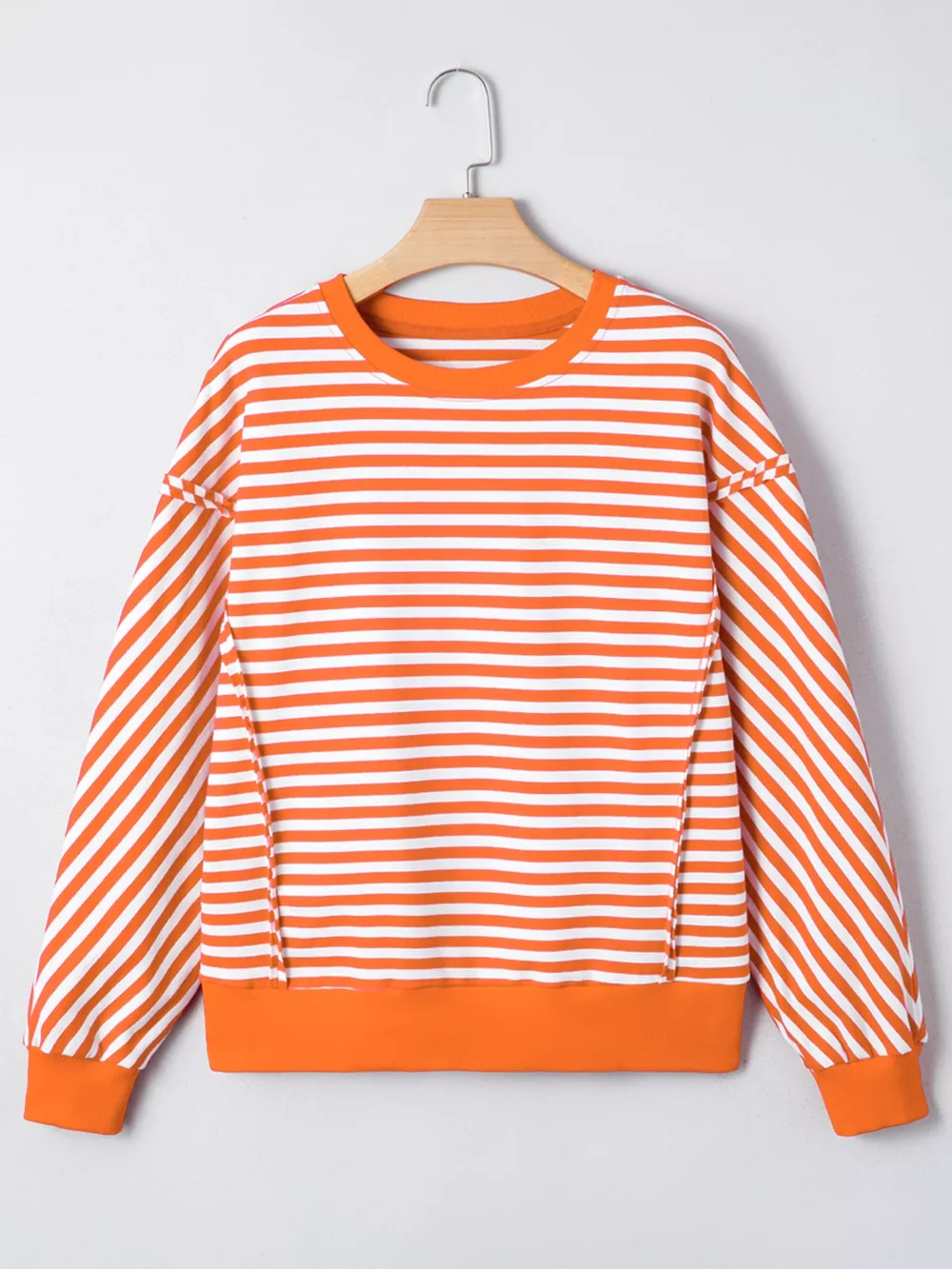 Striped Long Sleeve Casual Sweatshirt, image 4