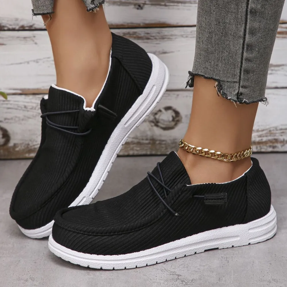 Round Toe Canvas Sneakers, image 4