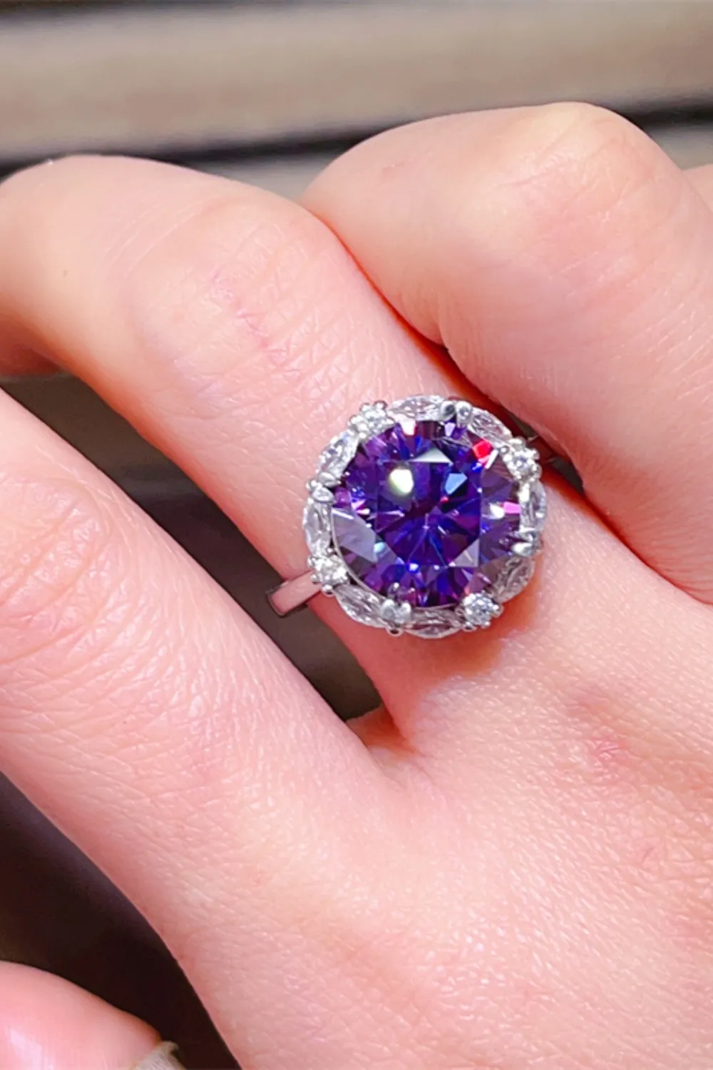 5 Carat Moissanite 925 Sterling Silver Ring, image 5