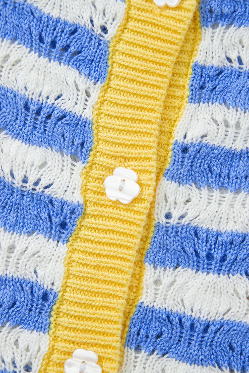 Striped Knit Button Up Cardigan, image 16