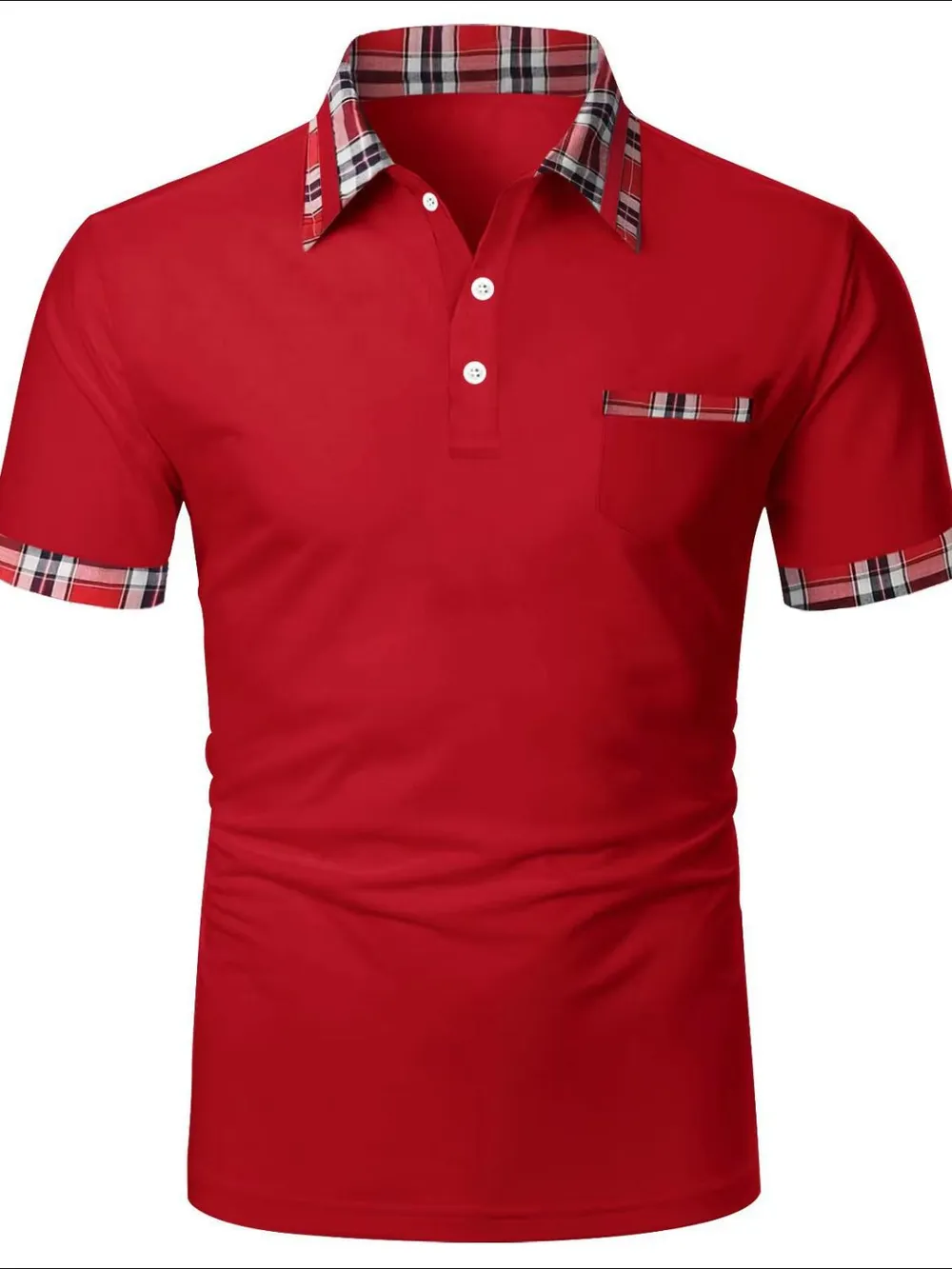 Men's Full Size Collared Neck Short Sleeve Polo Plus Size, image 6