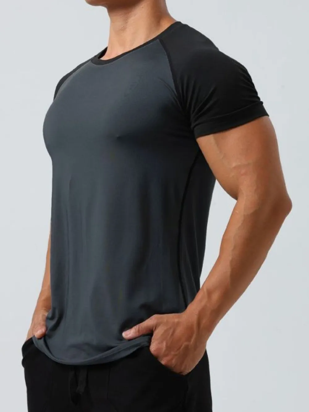 Men's Plus Size Round Neck Short Sleeve T-Shirt, image 9