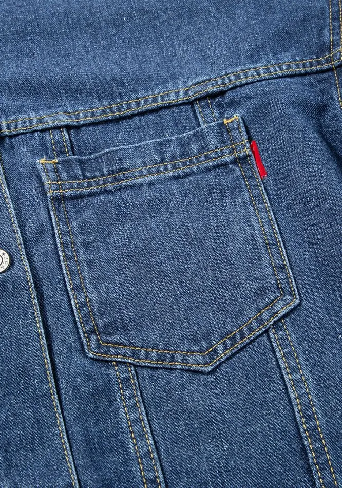 Pocketed Button Up Denim Jacket, image 5