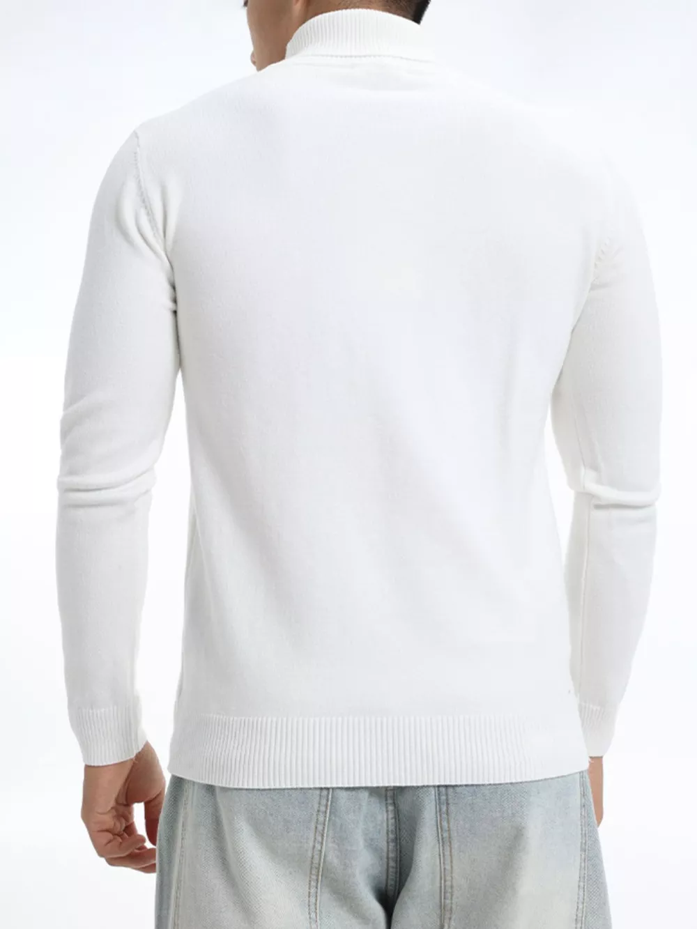 Men's Plus Size Slim-Fit Turtleneck Sweater, image 12