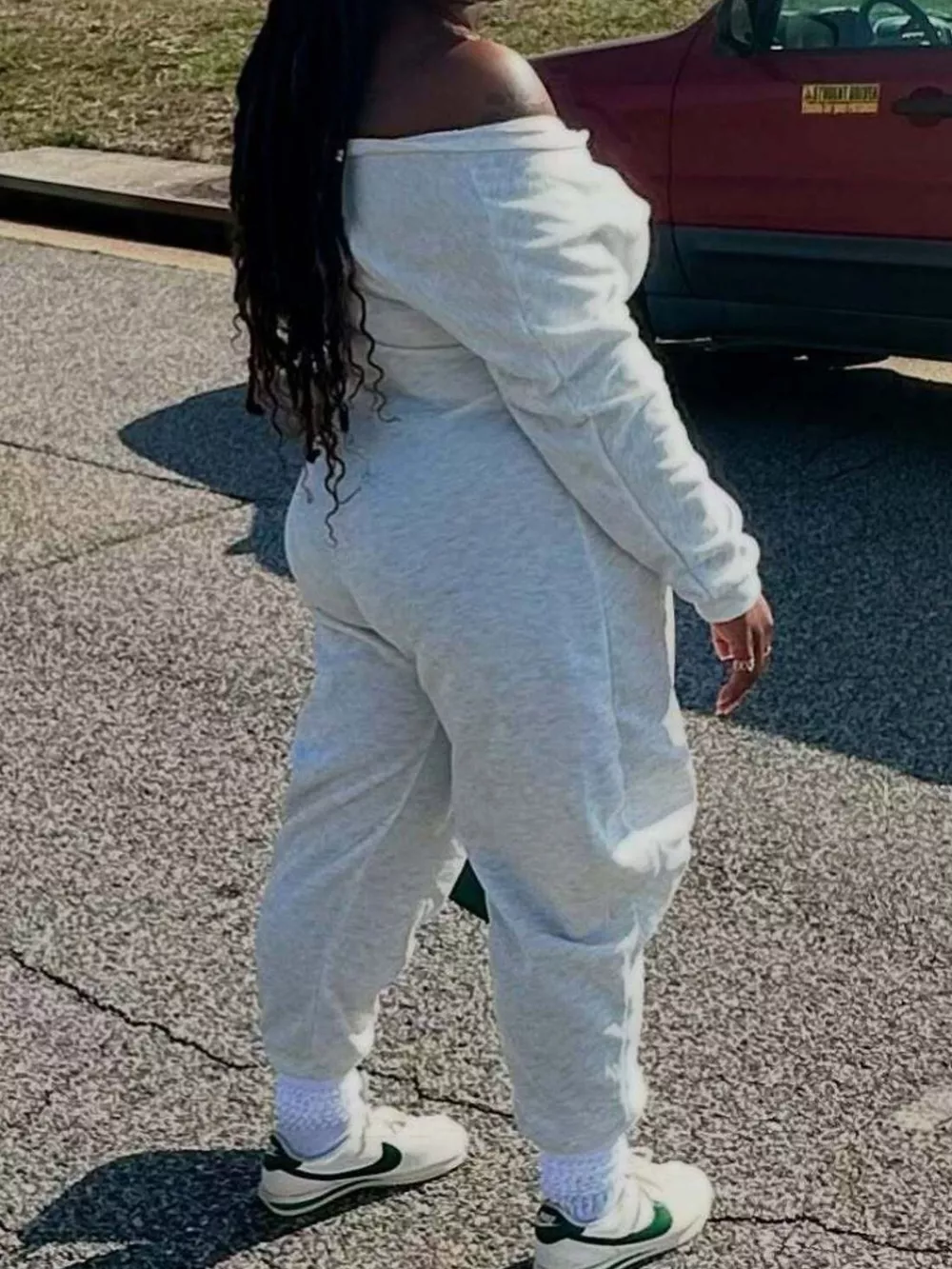 Off-Shoulder Long Sleeve Casual Jumpsuit, image 3
