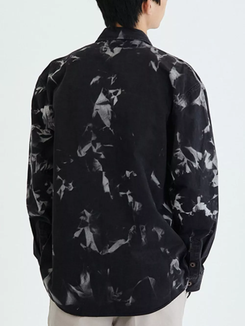 Men's Plus Size Printed Button Up Shirt, image 2