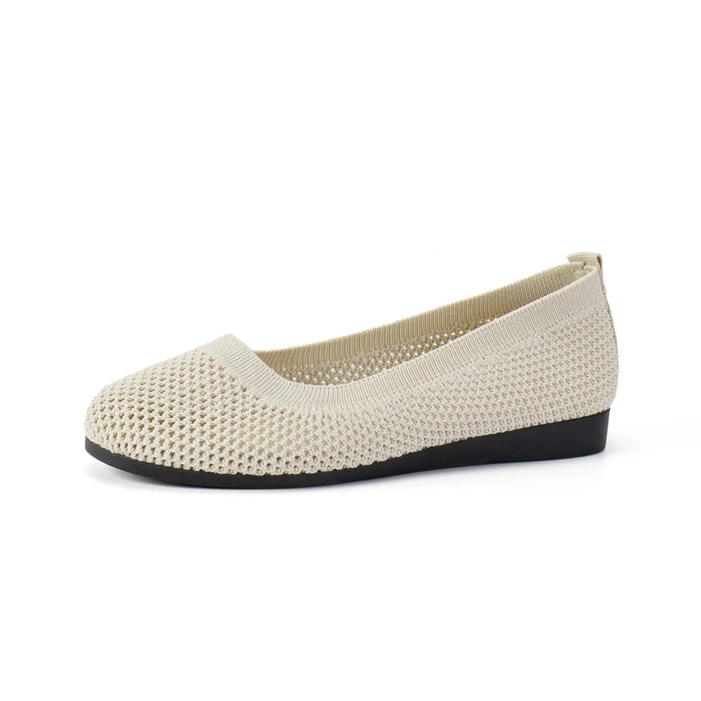 Solid Color Mesh Flat Slip-Ons, image 6