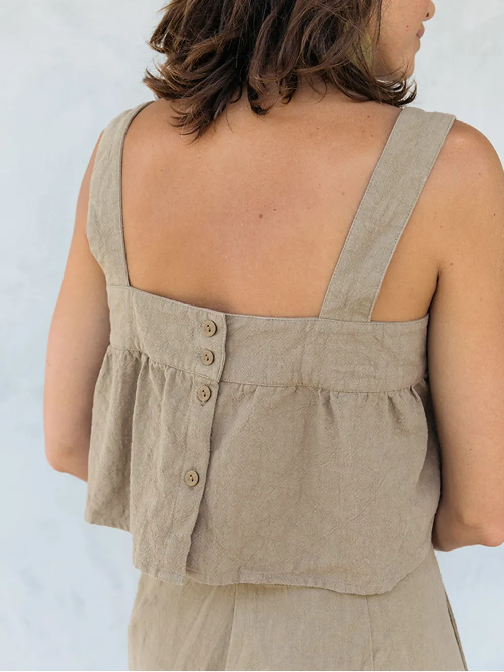 Square Neck Wide Strap Top and Pants Set, image 6