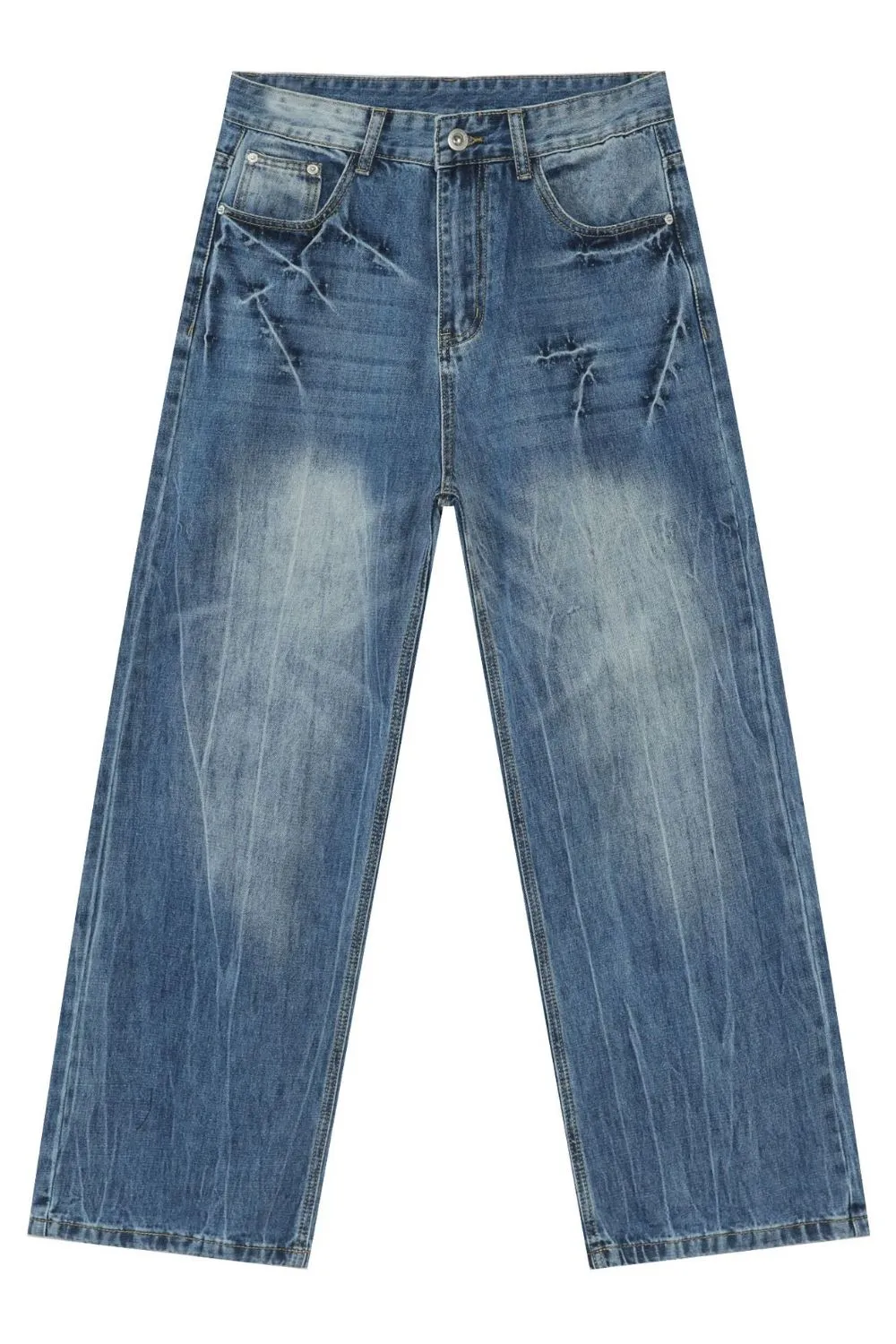 Men's Loose Fit Jeans with Pockets, image 6