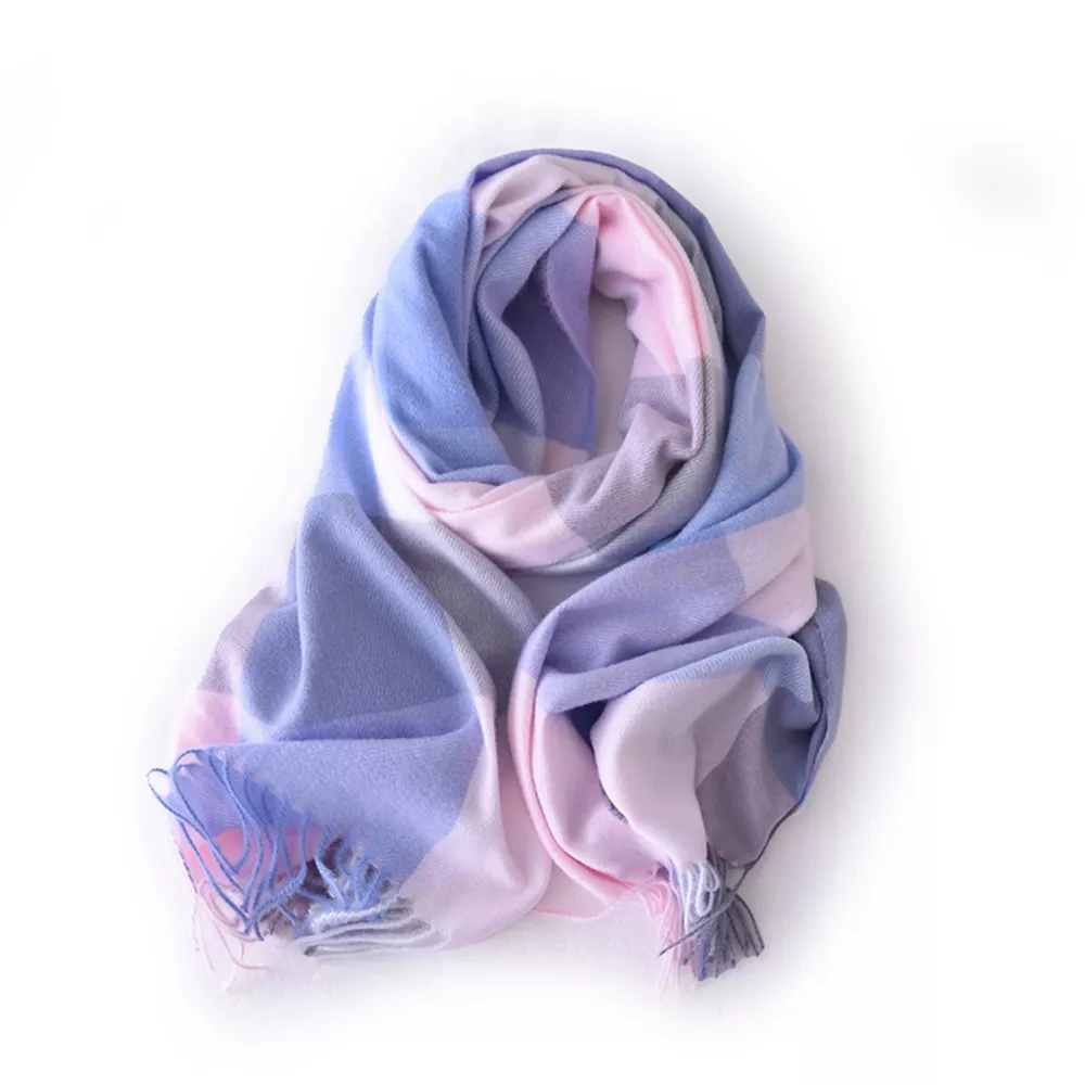 Plaid Fringe Scarf, image 6