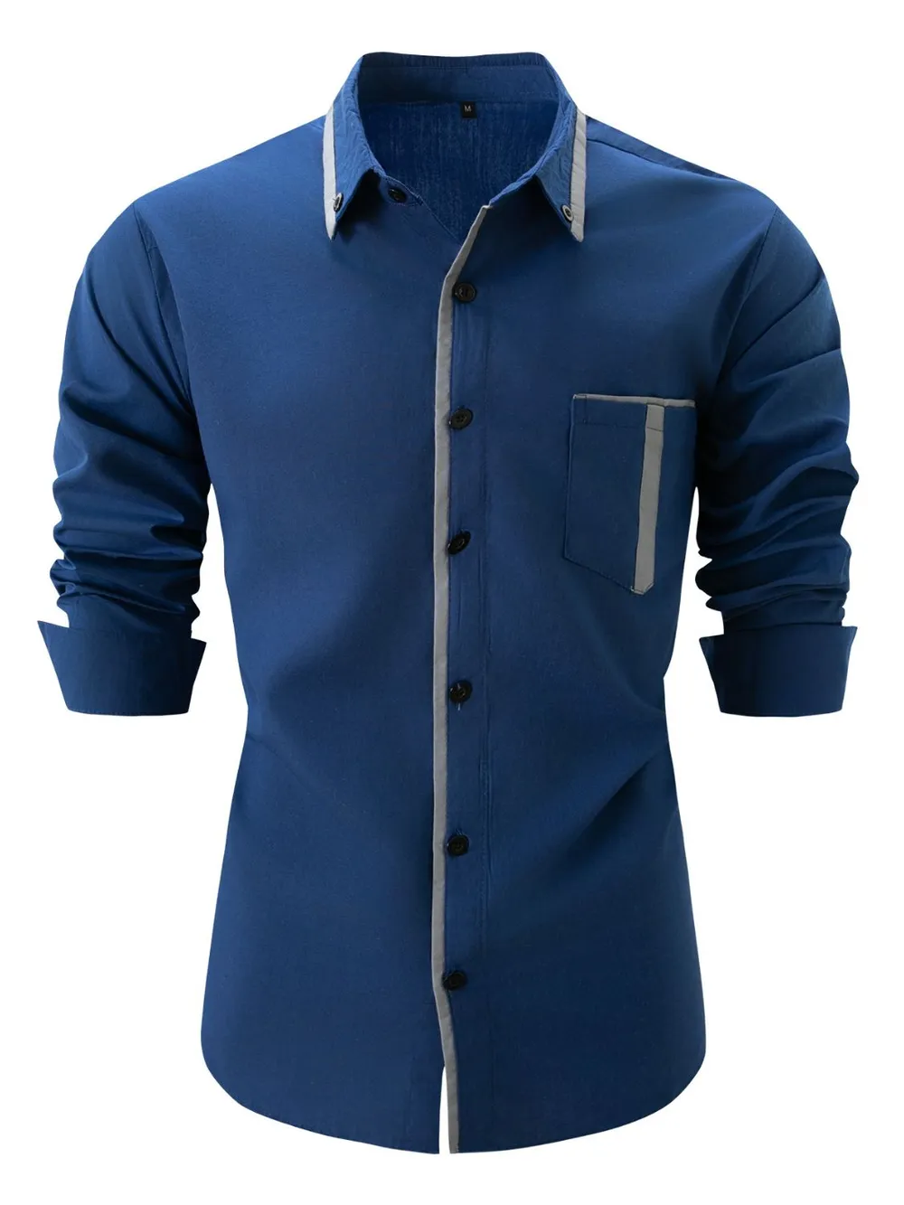 Men's Full Size Button Up Long Sleeve Shirt Plus Size, image 5