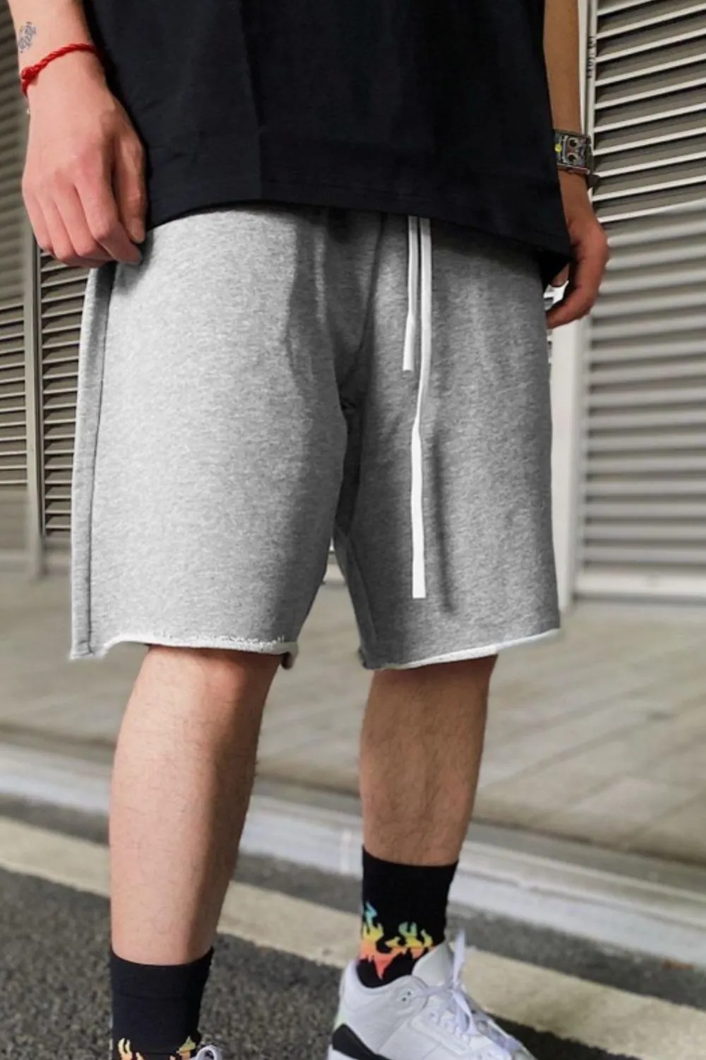 Men's Plus Size Drawstring Shorts, image 3