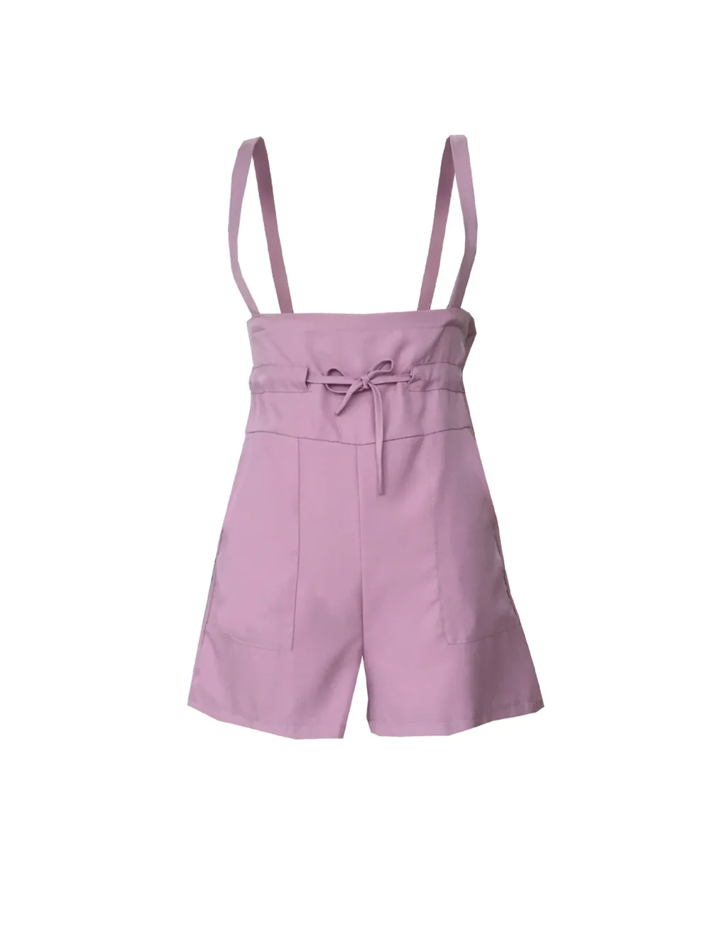 Drawstring Wide Strap Overalls with Pockets, image 9