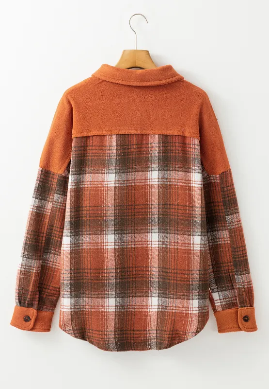 Plaid Button Up Long Sleeve Jacket, image 4