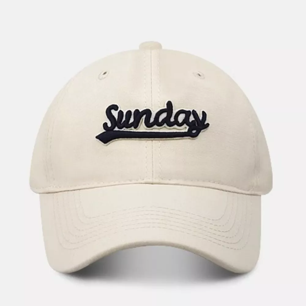 Casual "Sunday" Embroidered Baseball Cap