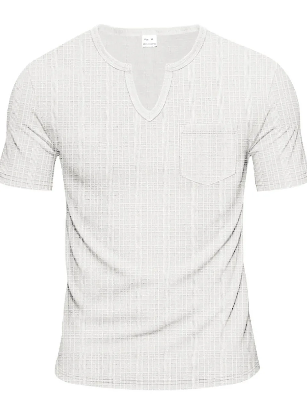 Men's Full Size Notched Short Sleeve T-Shirt Plus Size, image 5