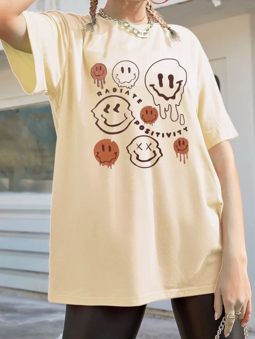 Graphic Round Neck Half Sleeve T-Shirt, image 2