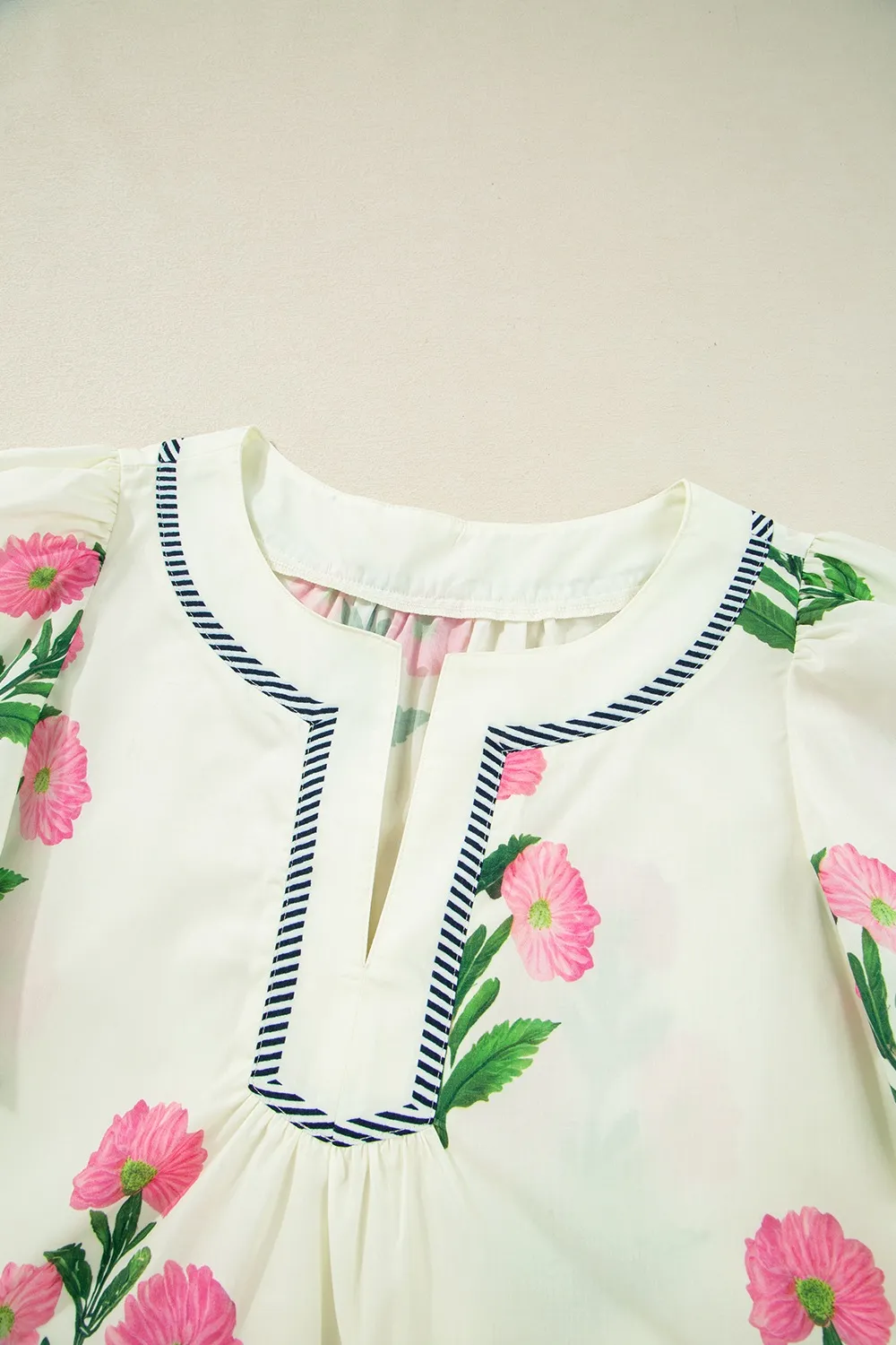Floral Print Flutter Sleeve Summer Mini Dress, image 4