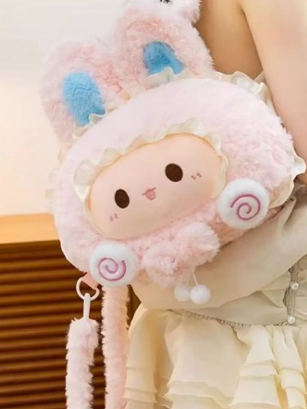 Cute Plush Bunny Backpack Bag, image 3