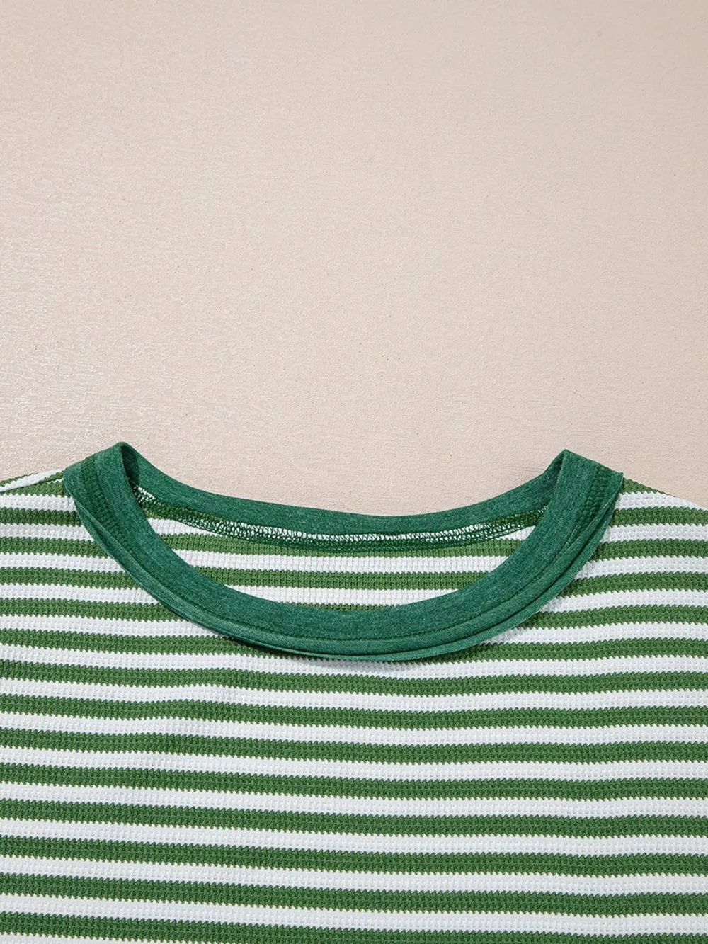 Striped Round Neck Long Sleeve Sweatshirt, image 5