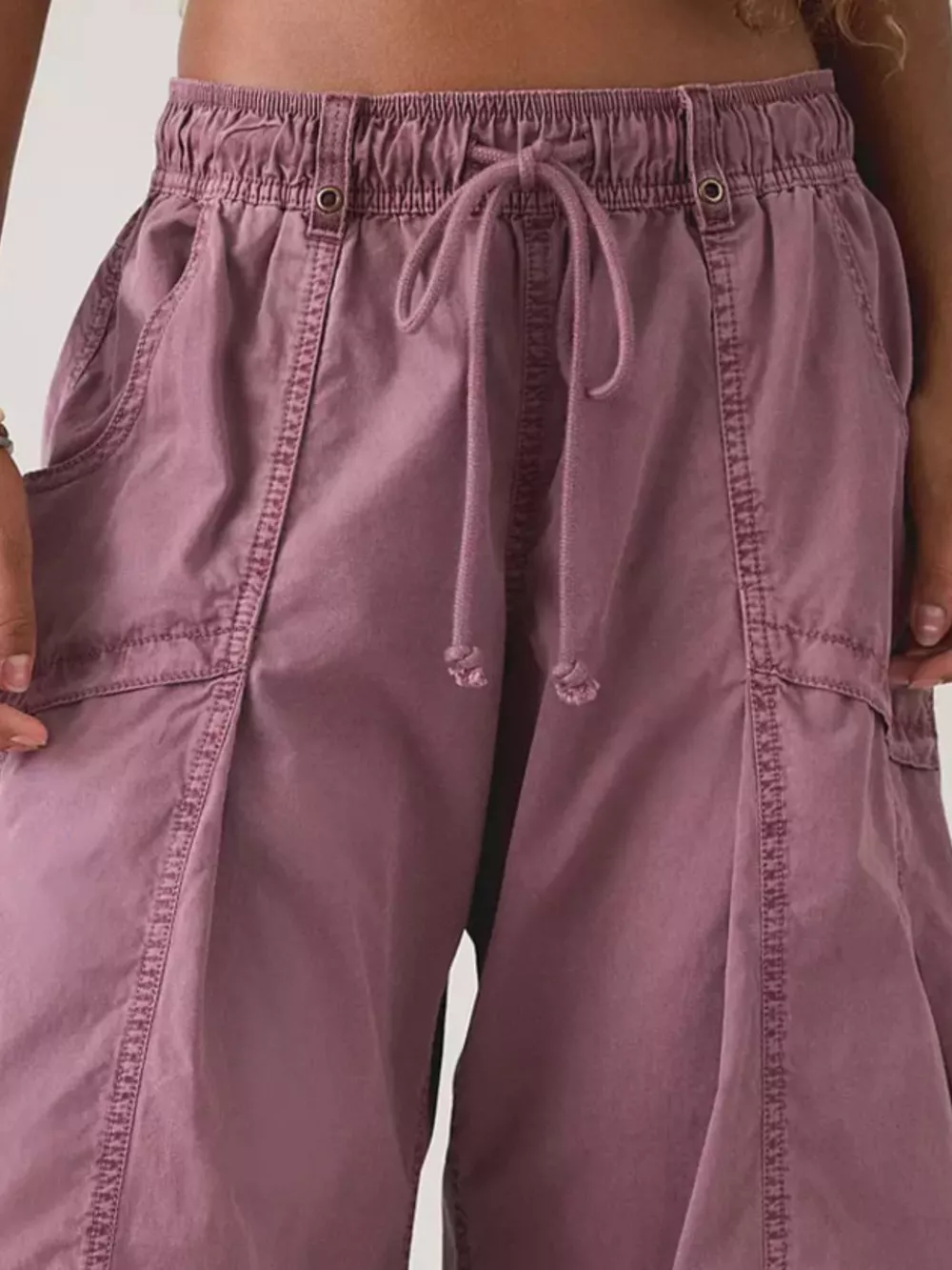 High-Waisted Cargo Wide-Leg Pants, image 16