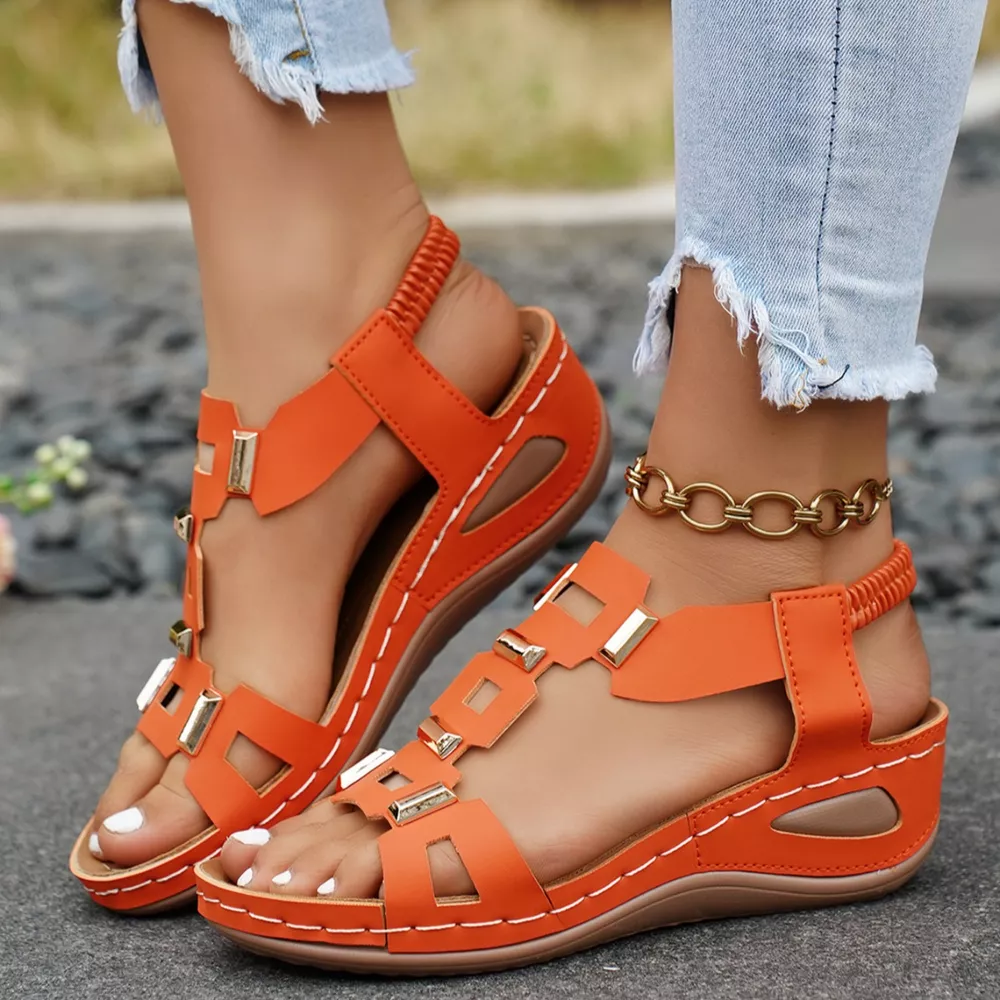 Open Toe Wedge Sandals, image 4