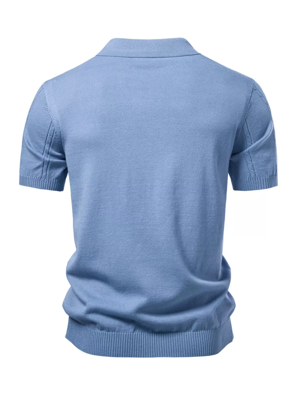 Men's Classic Knit Short Sleeve Polo, image 2