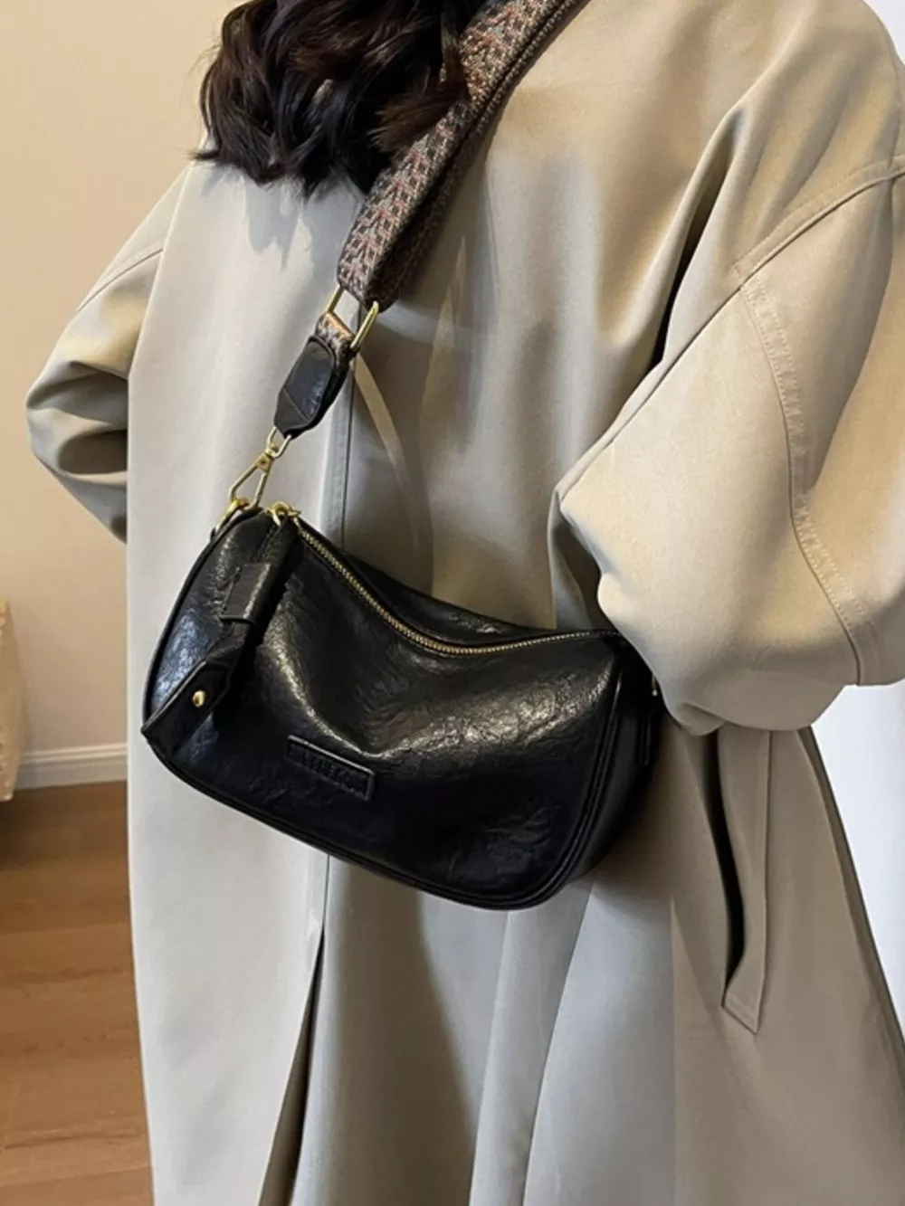 Wide Strap Crossbody Bag, image 4