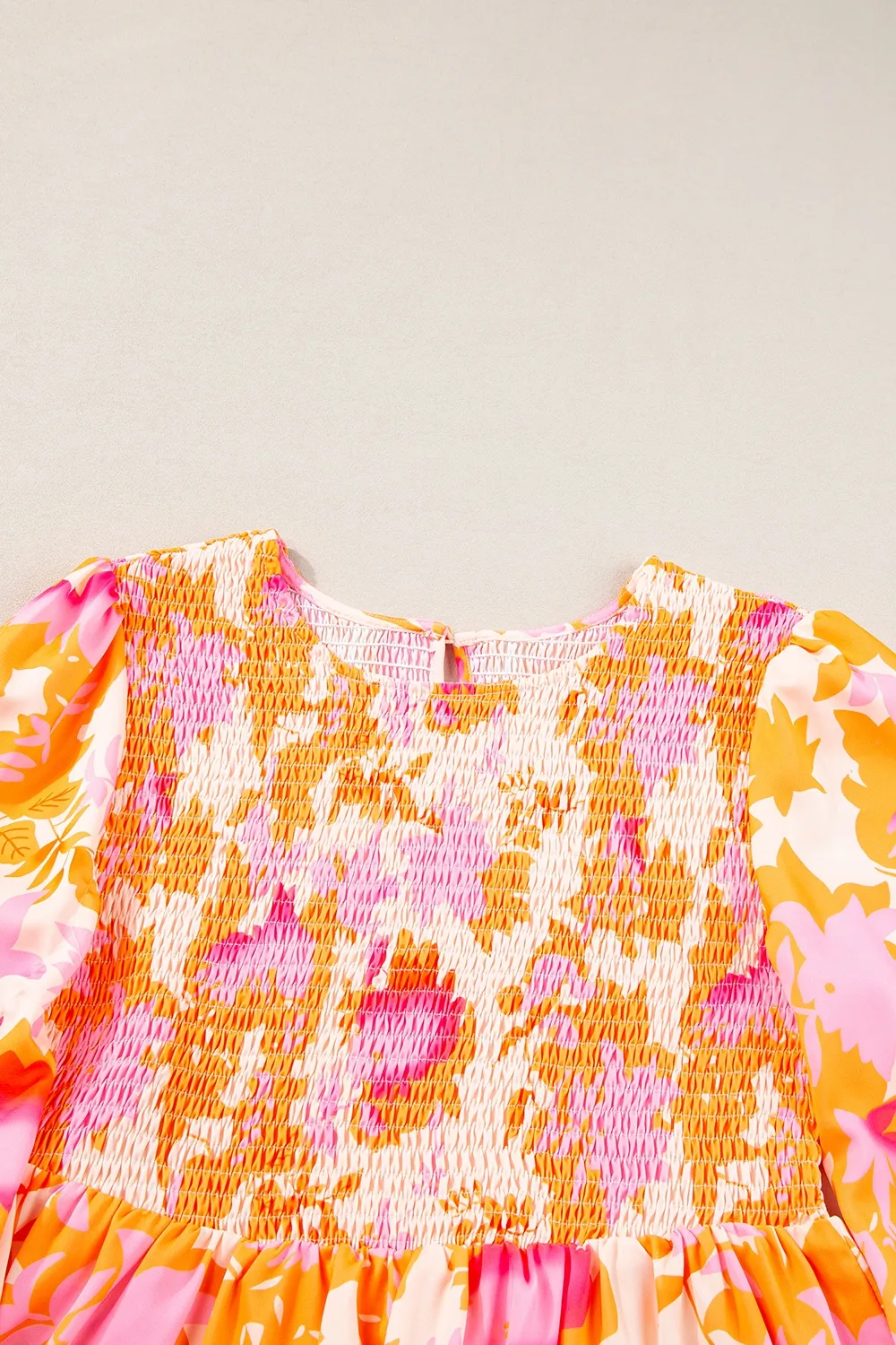 Frill Printed Long Sleeve Mini Dress, image 3