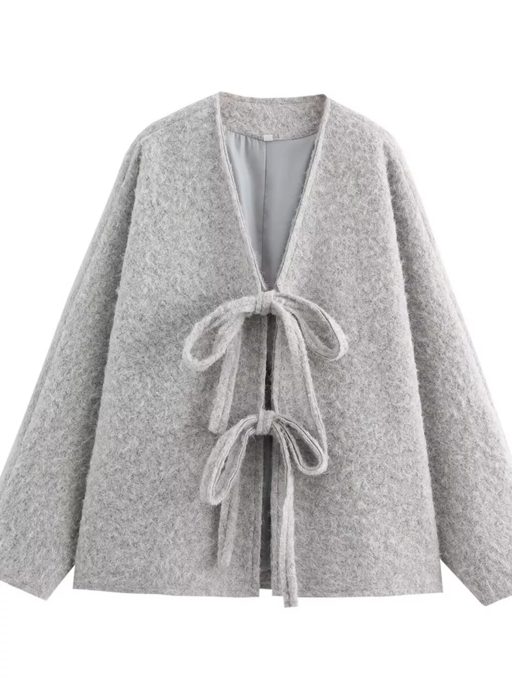 Textured Knit Tie-Front Outerwear, image 15