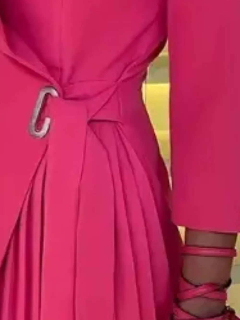 Blazer Style Pleated Midi Dress, image 18