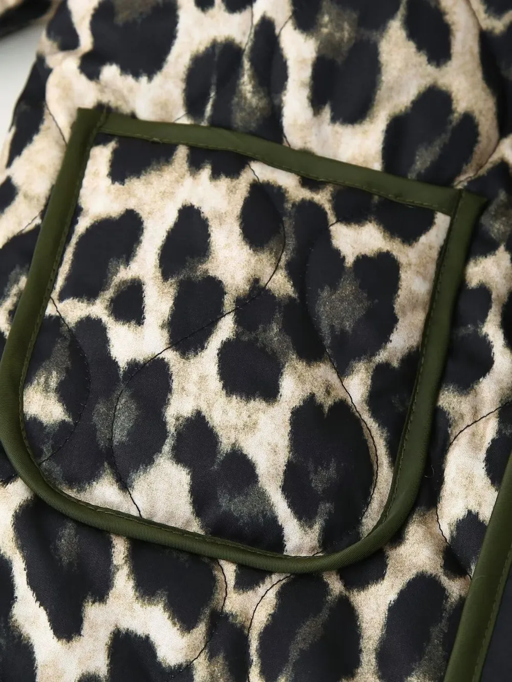 Leopard Open Front Long Sleeve Outerwear, image 9
