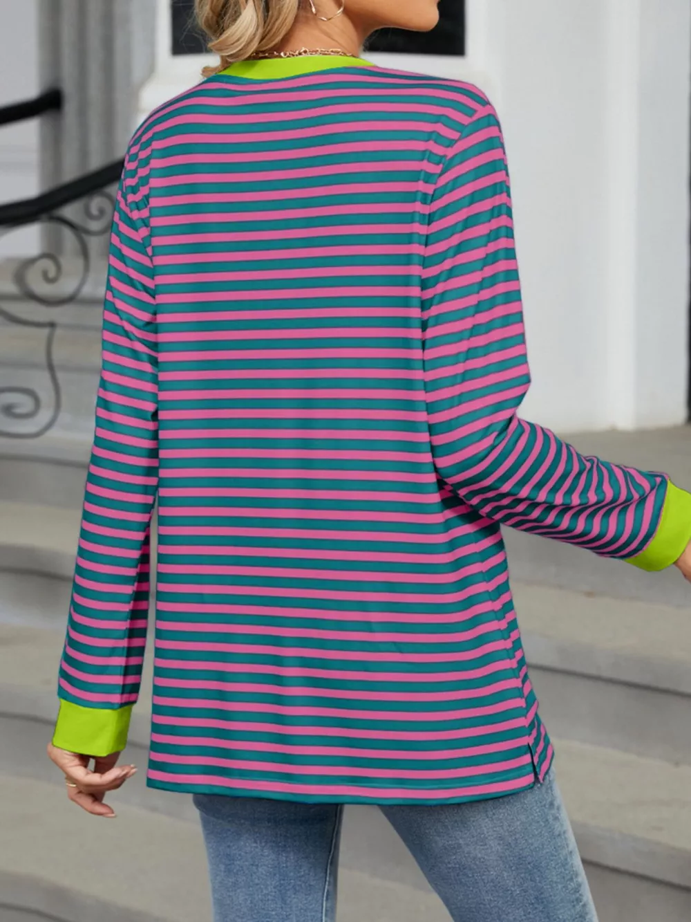 Striped Long Sleeve T-Shirt, image 16