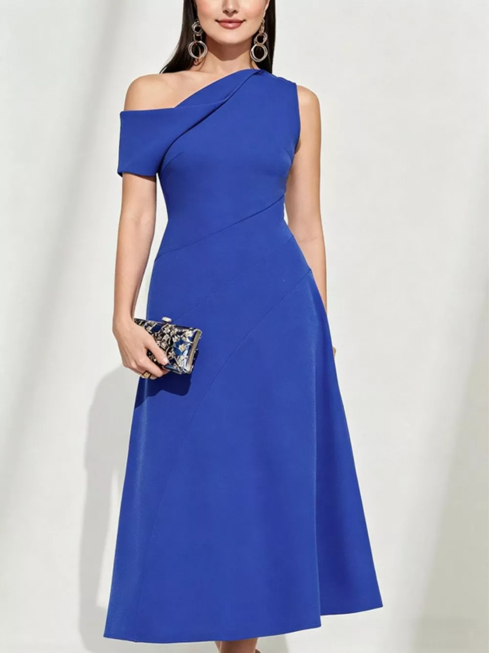 One-Shoulder Midi Dress, image 2