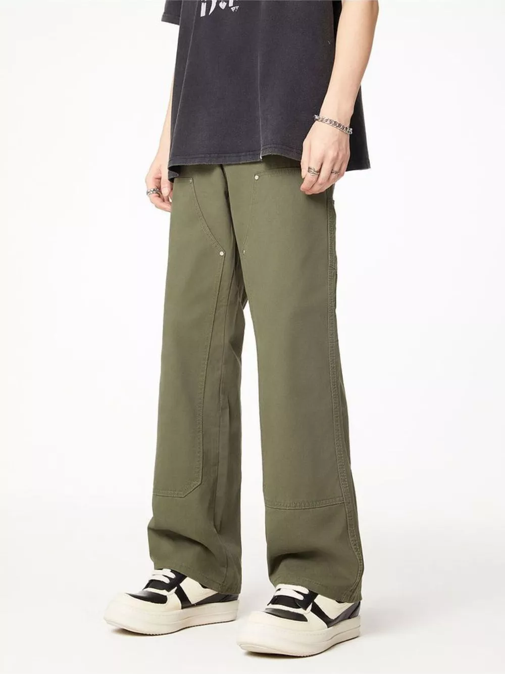 Men's Full Size Wash Wide Leg Jeans Plus Size, image 2