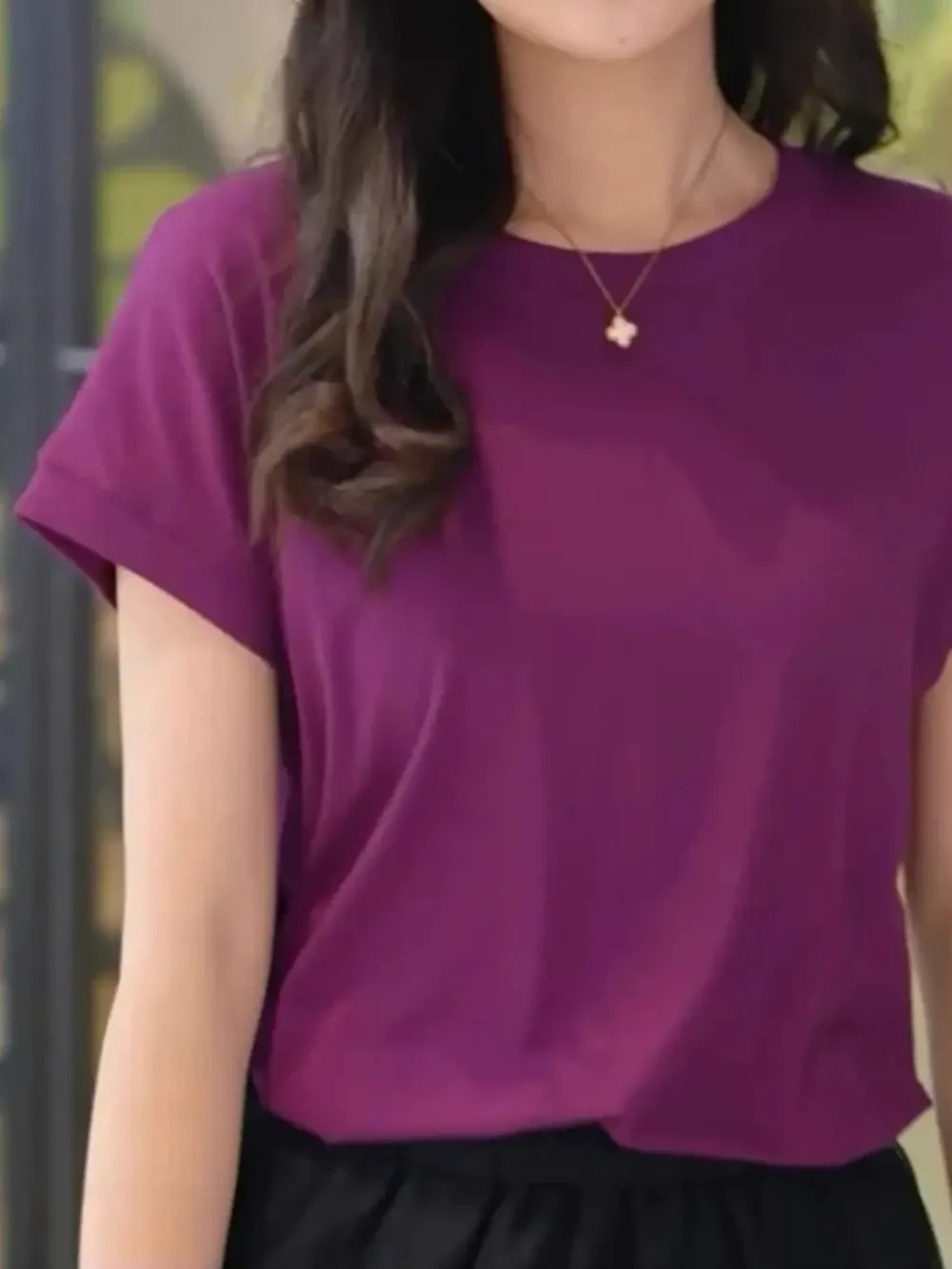 Plus Size Round Neck Short Sleeve T-Shirt, image 16